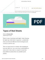 Types of Bed Sheets - Sleep Junkie