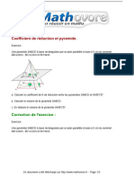 Exercices Coefficient de Reduction Et Pyramide Maths Troisieme 584