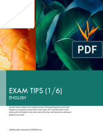 Exam Tips INTI English