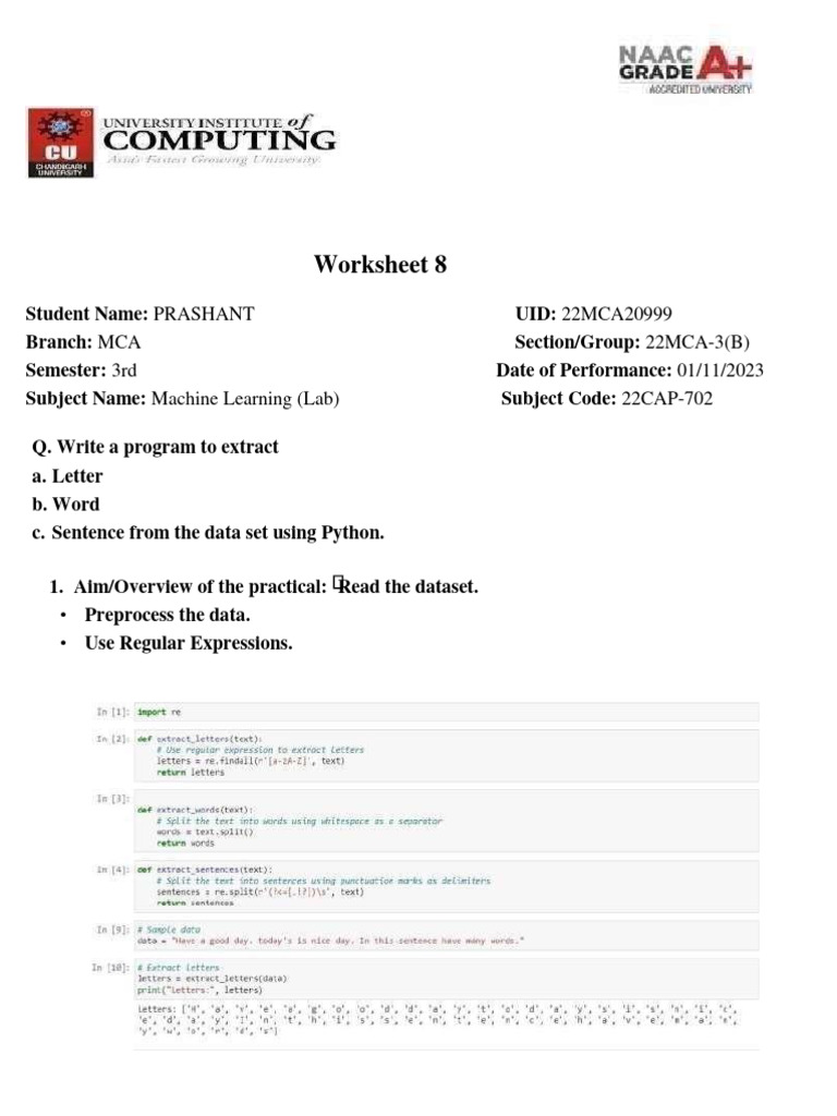 ML - 8 Prashant | PDF | Art