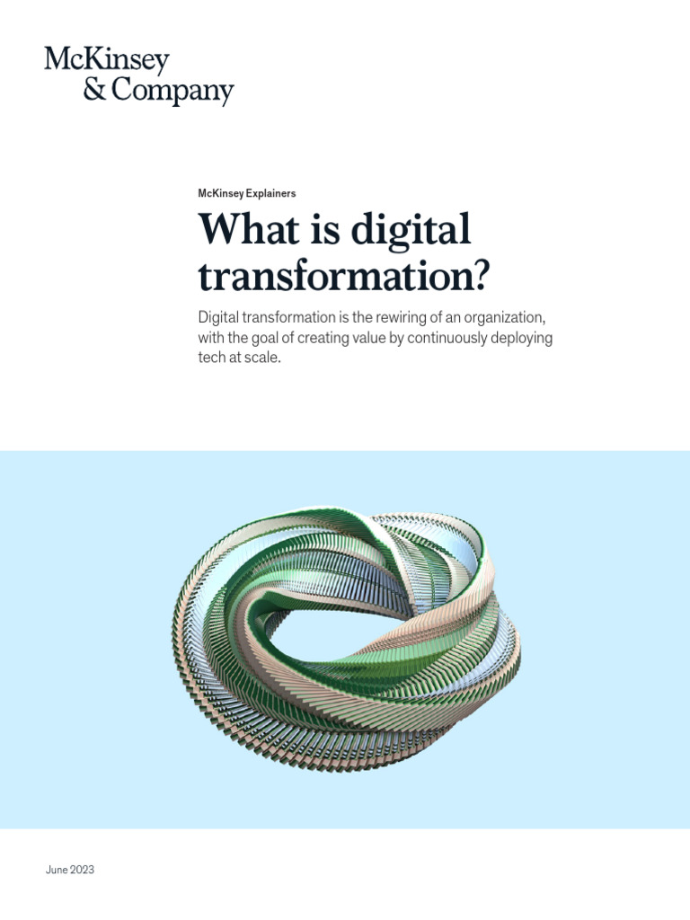 McKinsey's Guide to Digital Transformation | PDF | Artificial ...