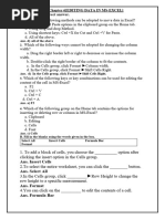 CH 6.editing Data in Microsoft Excel 2013 - Assignment - Solution