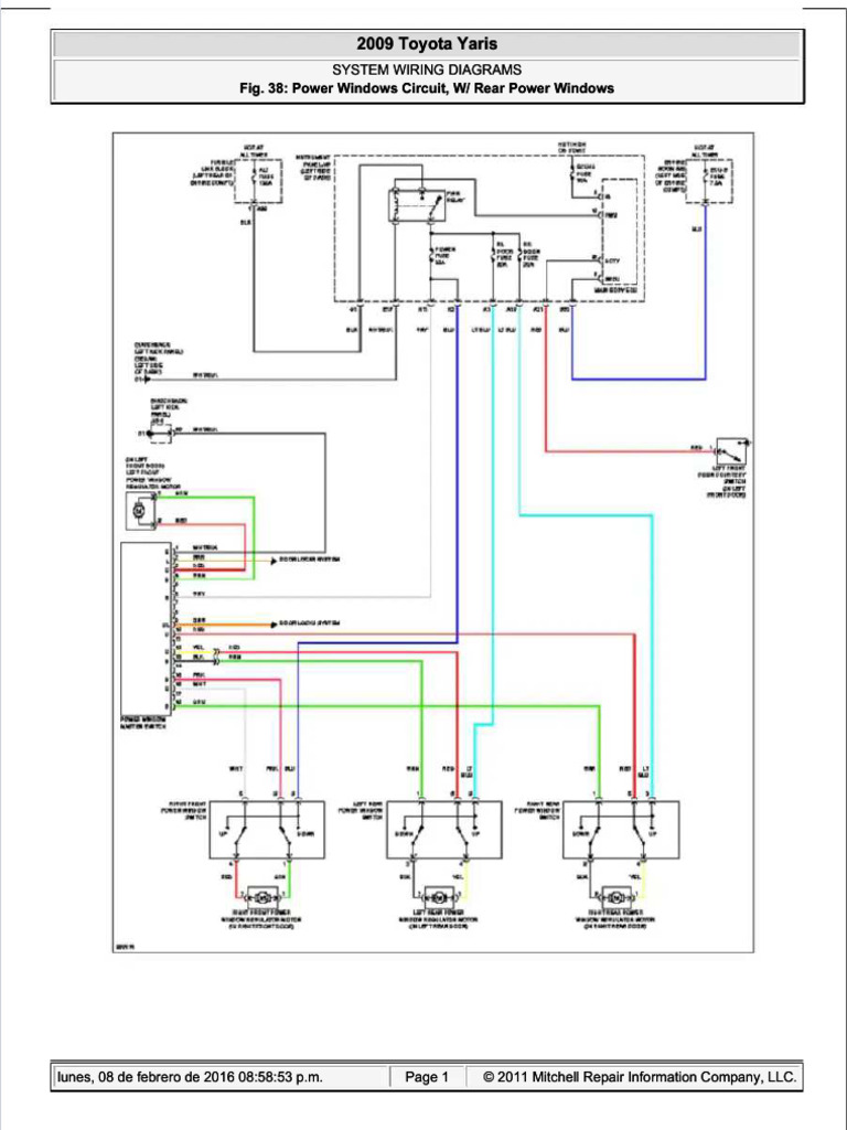 2009 TOYOTA YARIS REPAIR MANUAL PDF visual data 2