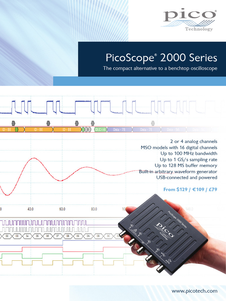 Picoscope 2205A Datasheet | PDF | Telecommunications Engineering ...