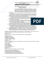 Analista Técnico I - TRAINEE - (Código 001) Conhecimentos Gerais Questões de 01 A 20