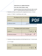 KISI-KISI PAS LV2 Bahasa Arab