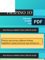 Filipino 1o