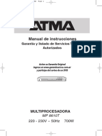 Manual Atma MP 8610T