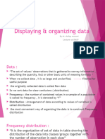 Displaying & Organizing Data Statistics