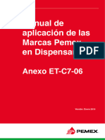 Manual de Aplicación de Marca PEMEX en Dispensarios Anexo ET-C7-06 01012019