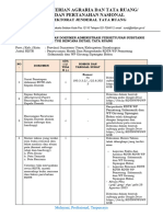 Ceklist Kelengkapan Administrasi RDTR WP PS Dan WP GSB