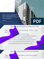 Risk Management Occupational Hazards and Safety