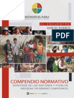 Compendio Normativo Derechos de Las Naciones y Pueblos Indigenas Originario Campesinos 2022