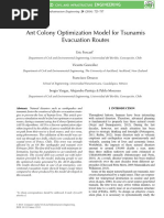 Ant Colony Optimization Model For Tsunamis Evacuation Routes