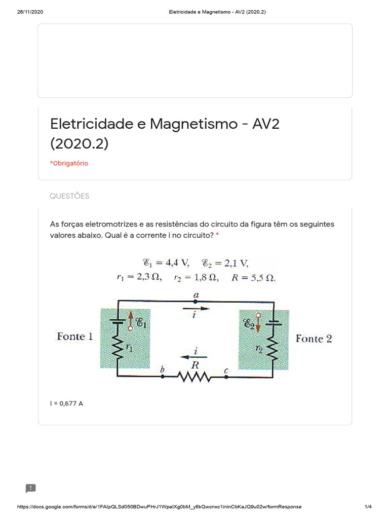 Questões de Eletricidade e Magnetismo | PDF | Magnetismo | Eletricidade