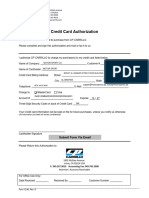 Credit Card Authorization F-72-60
