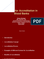 System For Accreditation in Blood Banks