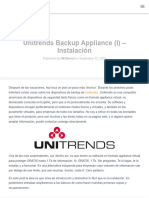 Unitrends Backup Appliance (I) - Instalación - Man On The Clouds