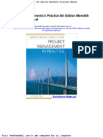 Project Management in Practice 5th Edition Meredith Solutions Manual