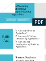 Q4-Wk3-Day1 - Ang Mga Patakarang Pang-Ekonomiya Nakatutulong Sa Sektor NG Agrikultura