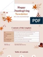 Happy Thanksgiving Newsletter by Slidesgo