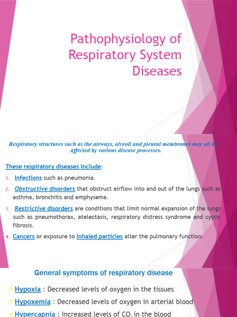 Phar 233 pathophysiology of respiratory system diseases pdf