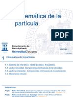 Fisica I - Tema 1 - Cinemática de La Partícula