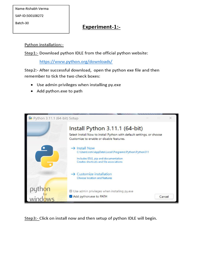 Class Notes Python | PDF