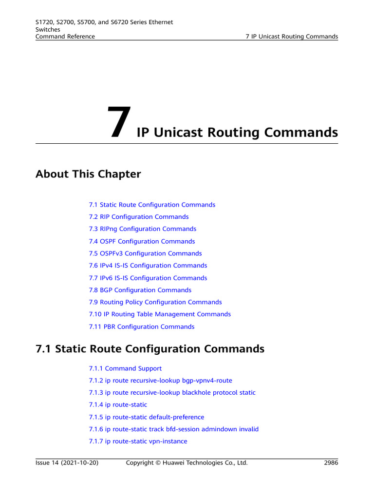 0107 IP Unicast Routing Commands PDF Ip Address Virtual Private