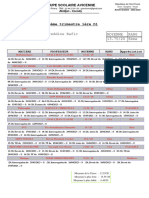 Noureddine Rafic Moyenne Rang 13.75/20 8ème: RELEVE DE NOTE DU 3ème Trimestre 1ère D1