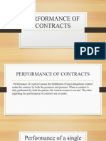 Performance of Contracts