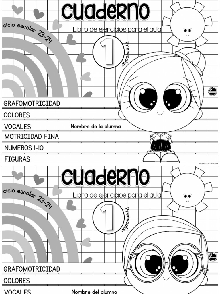 Cuadernillo Primer Grado 23-24 BN | PDF