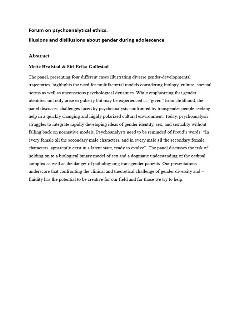 Abstract Parallel Panels EPF 2023 Forum Ethics Gullestad Hvalstad ST ...