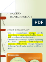 Modern Biotechnology