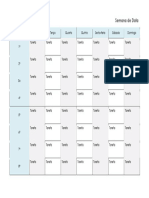 Modelo Agenda Semanal