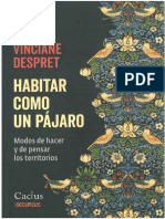 Despret - HABITAR COMO UN PÁJARO