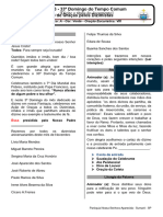 33º DTC e Ação de Graças Aos Dizimistas