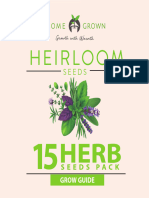 15 Herb Seeds Grow Guide