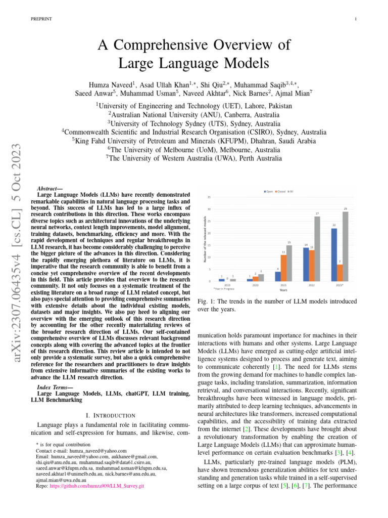 LLMs: A Research Community Overview | PDF | Applied Mathematics | Computing
