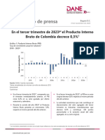 Economía Colombiana en Picada: Contracción Del 0.3% en El Tercer Trimestre