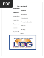 Damping Features Lab Report