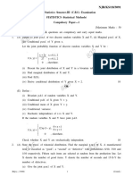 BSC 3 Sem Statistics (Statistical Methods) Summer 2018