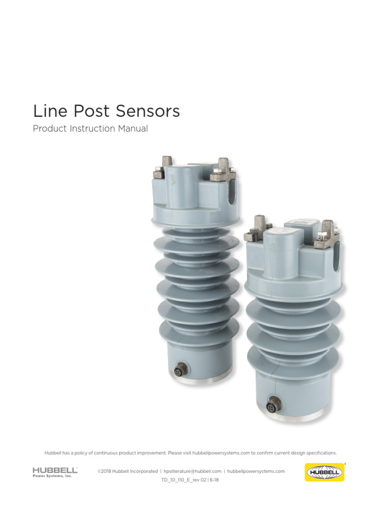 Line Post Sensors Installation Manual | PDF | Electrical Connector | Screw