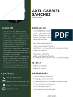 Axel G. Sánchez - Curriculum Vitae