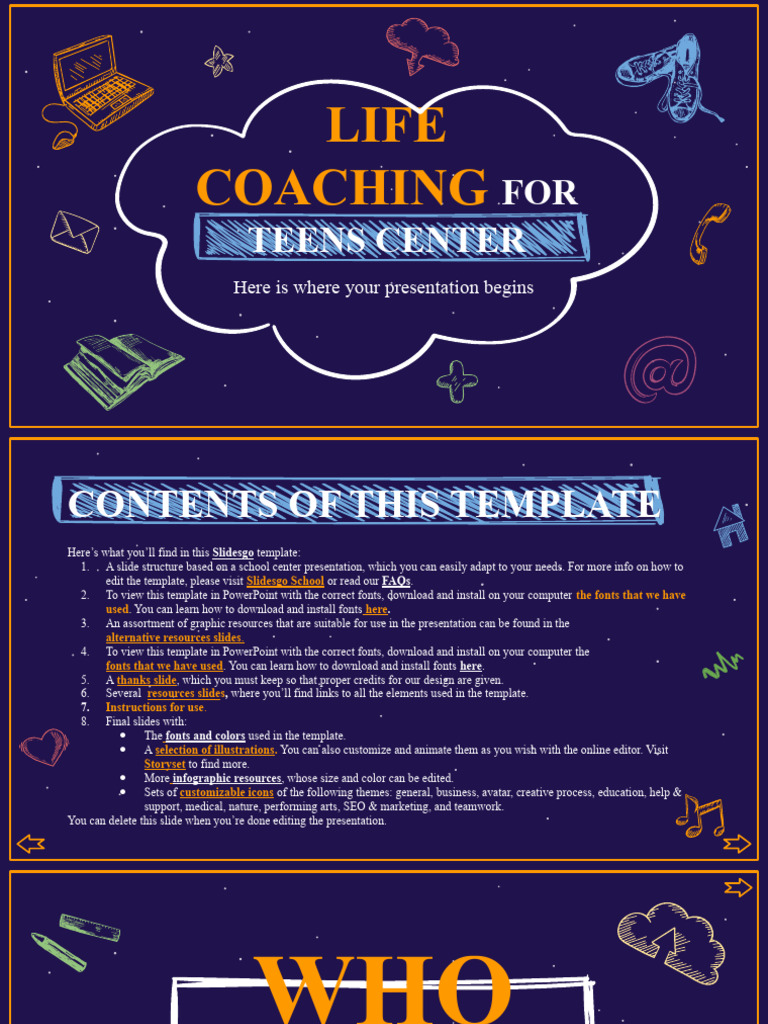 Life Coaching For Teens Center XL by Slidesgo | PDF | Planets | Planets ...