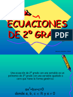 Ecuaciones de 2o Grado