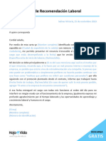 9 Carta de Recomendacion Laboral