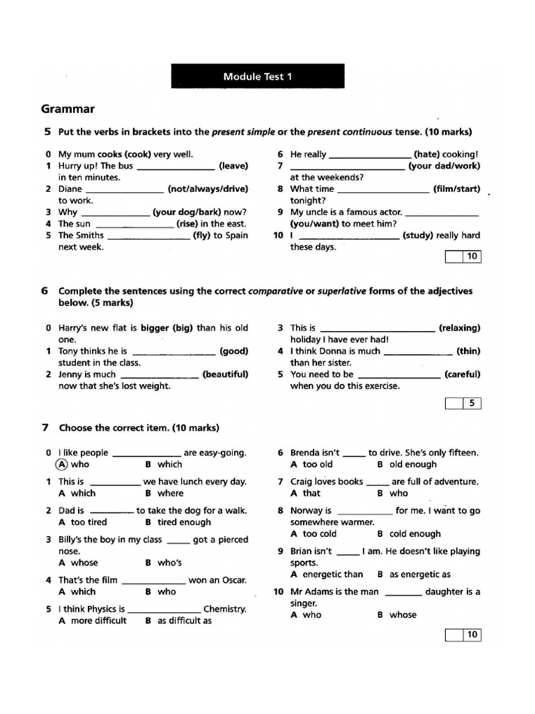 Module Test 3 | PDF
