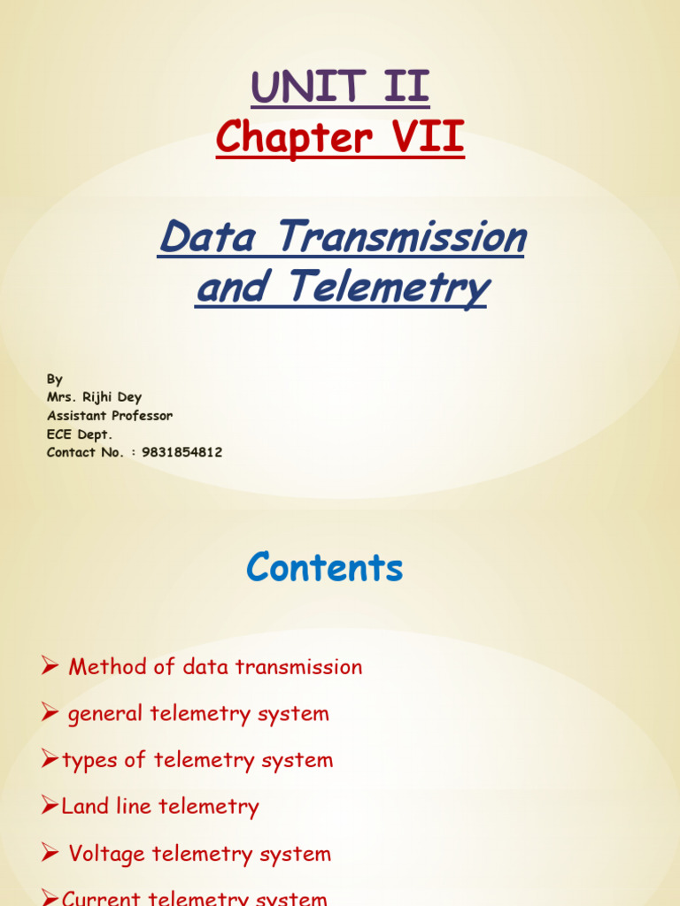 Overview of Telemetry Systems | PDF | Modulation | Telemetry
