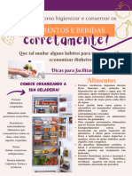 Flyer Panfleto Verde e Laranja Comida Saudável